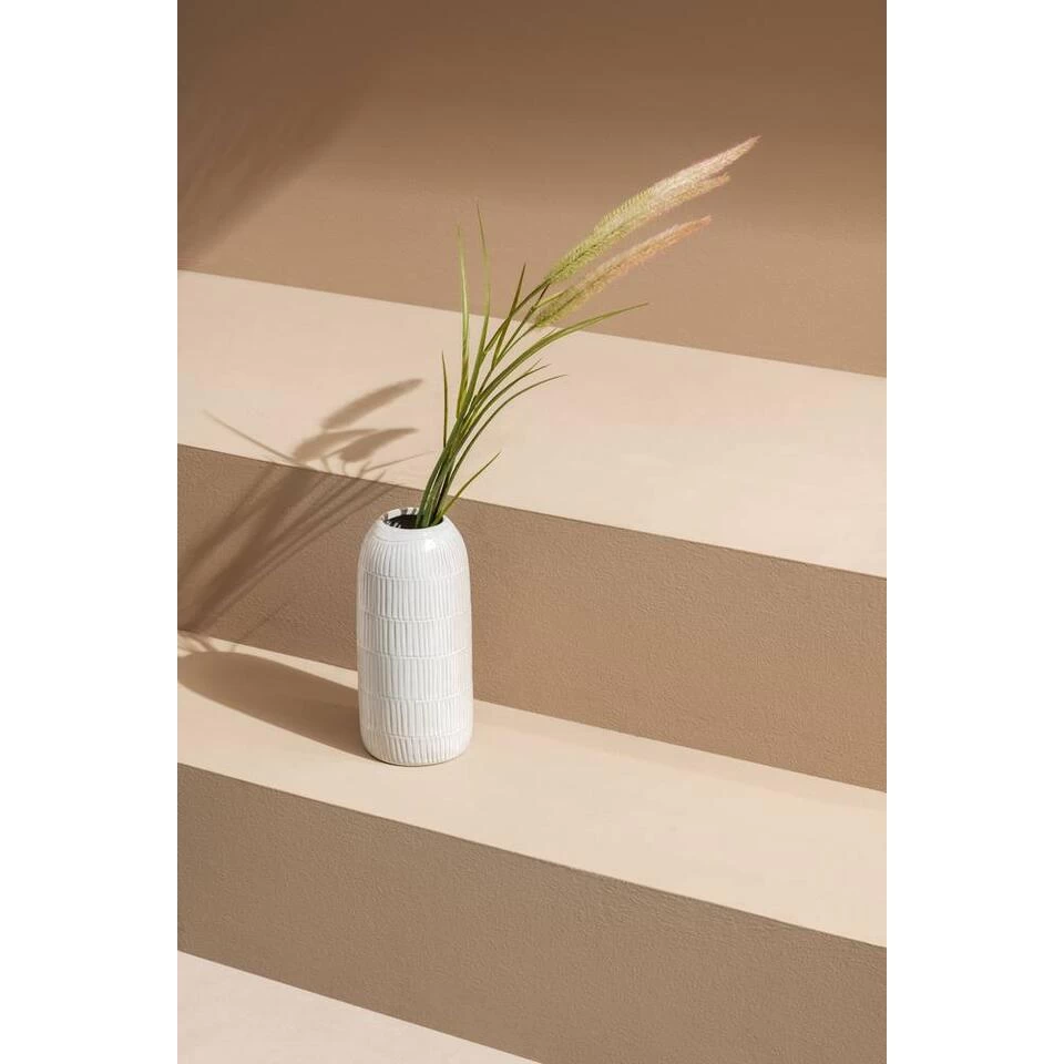 Vaas Blossom - Offwhite - Keramiek - 27,5xø13 Cm 2 Vaas Blossom - Offwhite - Keramiek - 27,5xø13 Cm - Afbeelding 2